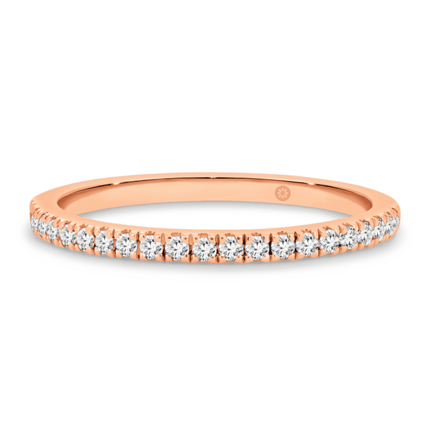 Pia A Rose Gold Lab Grown Diamond Straight Prong Set Wedding Ring