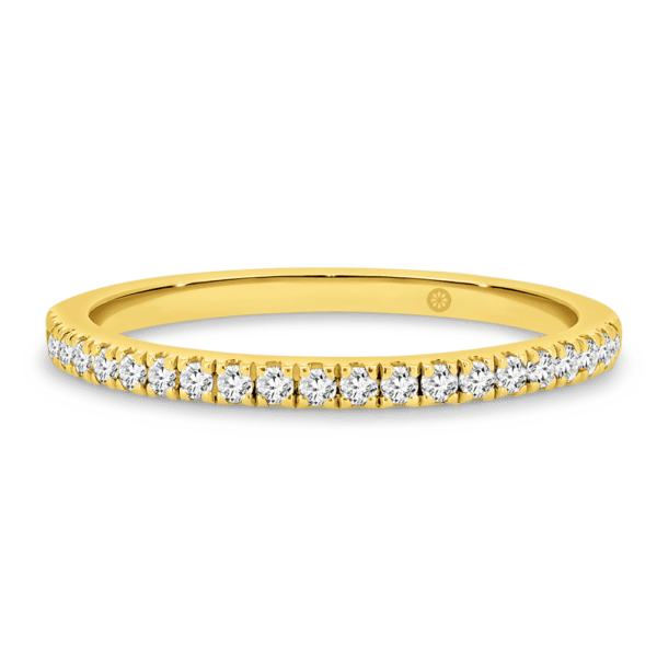 Pia A Yellow Gold Lab Grown Diamond Straight Prong Set Wedding Ring