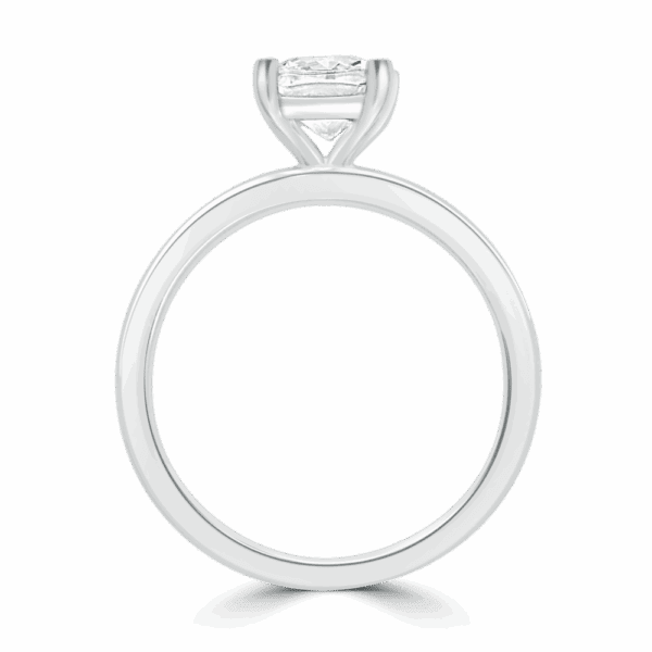 Holly Cushion 6 5 Side White Gold Diamond Fancy Cut Popular Solitaire Ring