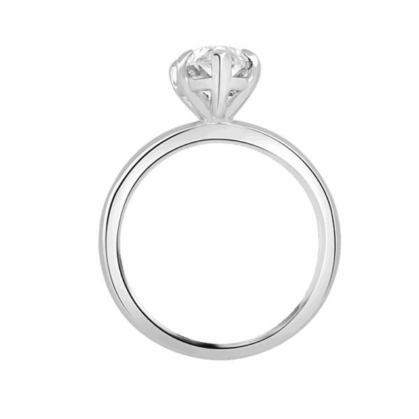 Holly Marquise 13X6 5 Side White Gold Diamond Fancy Cut Popular Solitaire Ring