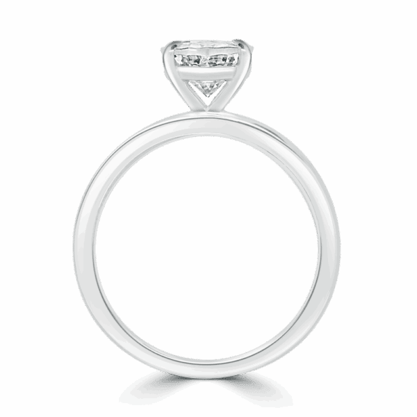 Holly Oval 9X7 Side White Gold Diamond Fancy Cut Popular Solitaire Ring