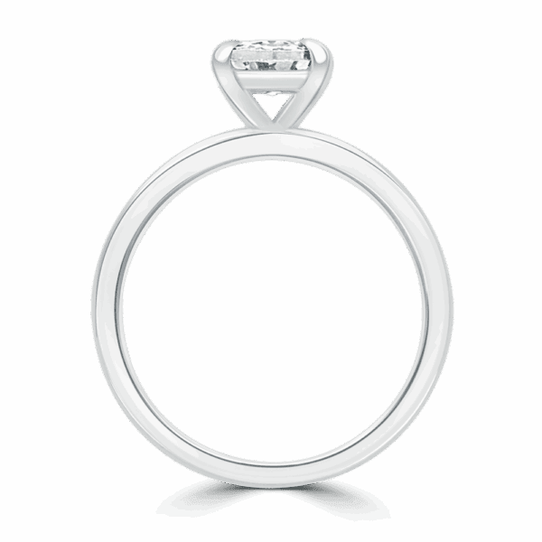 Holly Round 6 5 Side White Gold Diamond Brilliant Cut Popular Solitaire Ring