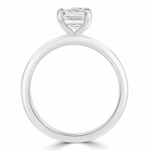 Holly Square 5 5 Side White Gold Diamond Fancy Cut Popular Solitaire Ring