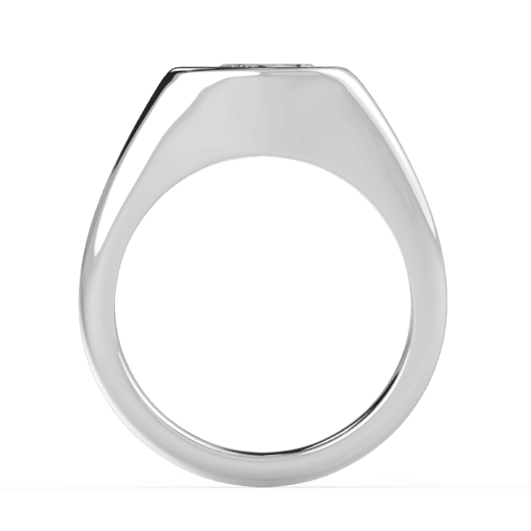 Jolene Pear Side White Gold Diamond East West Knife Edge Bezel Setting Solitaire Ring
