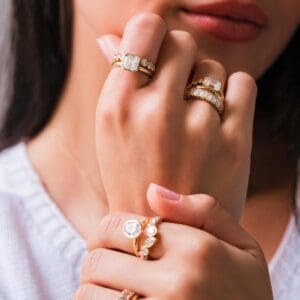 Moi Moi Bezel Setting Engagement Rings And Bezel Setting Wedding Bands