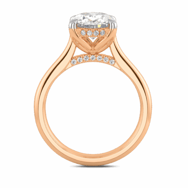 Primrose Oval 10X8 Side Rose Gold Diamond Petal Basket Underrail Accented Bridge Engagement Ring Highres