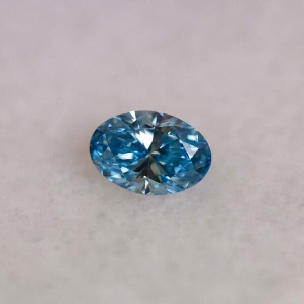 Oval Cut 1 62ct Fancy Vivid Blue VS1 613359519 Front