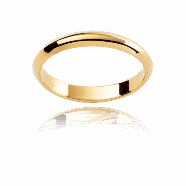 P211 3Mm Yellow Gold Classic Knife Edge Mens Wedding Band