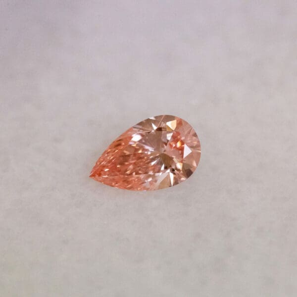 Pear Cut 1 23ct Fancy Vivid Pink VVS2 582355328 Front