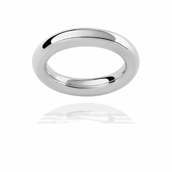 RP 4mm yellow gold classic round mens wedding ring
