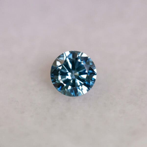 Round Cut 1 53ct Fancy Vivid Blue VS1 611383060 Front