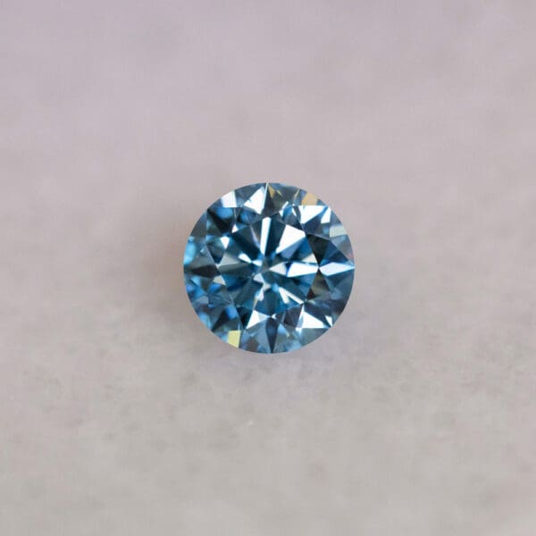 Round Cut 1 71Ct Fancy Vivid Blue Vs1 612338645 Front 2