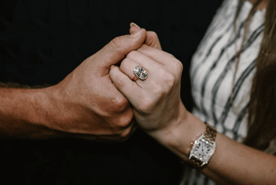 Taylor Swift's Engagement Ring Is An Old Mine Cut Elongated Cushion Bezel Set On A Handcrafted Gold Band
