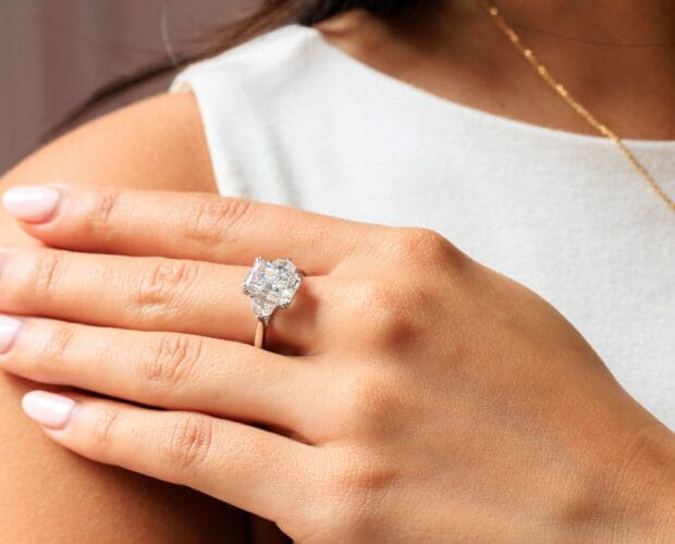 Allegra Radiant 4 Carat Engagement Ring