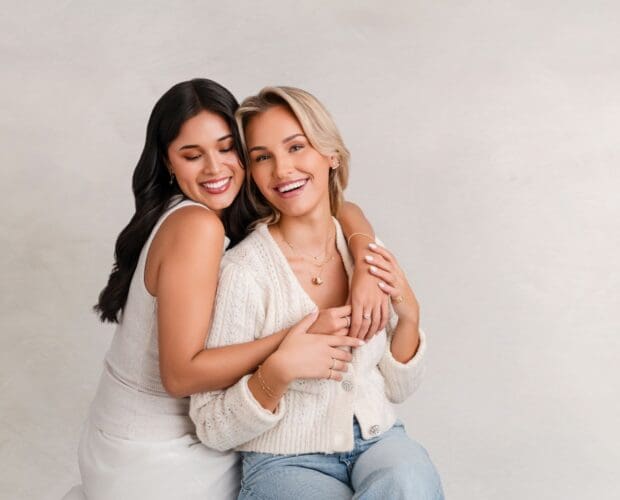 Women Wearing Moi Moi Sustainable Fine Jewellery For Meaningful Gifting.